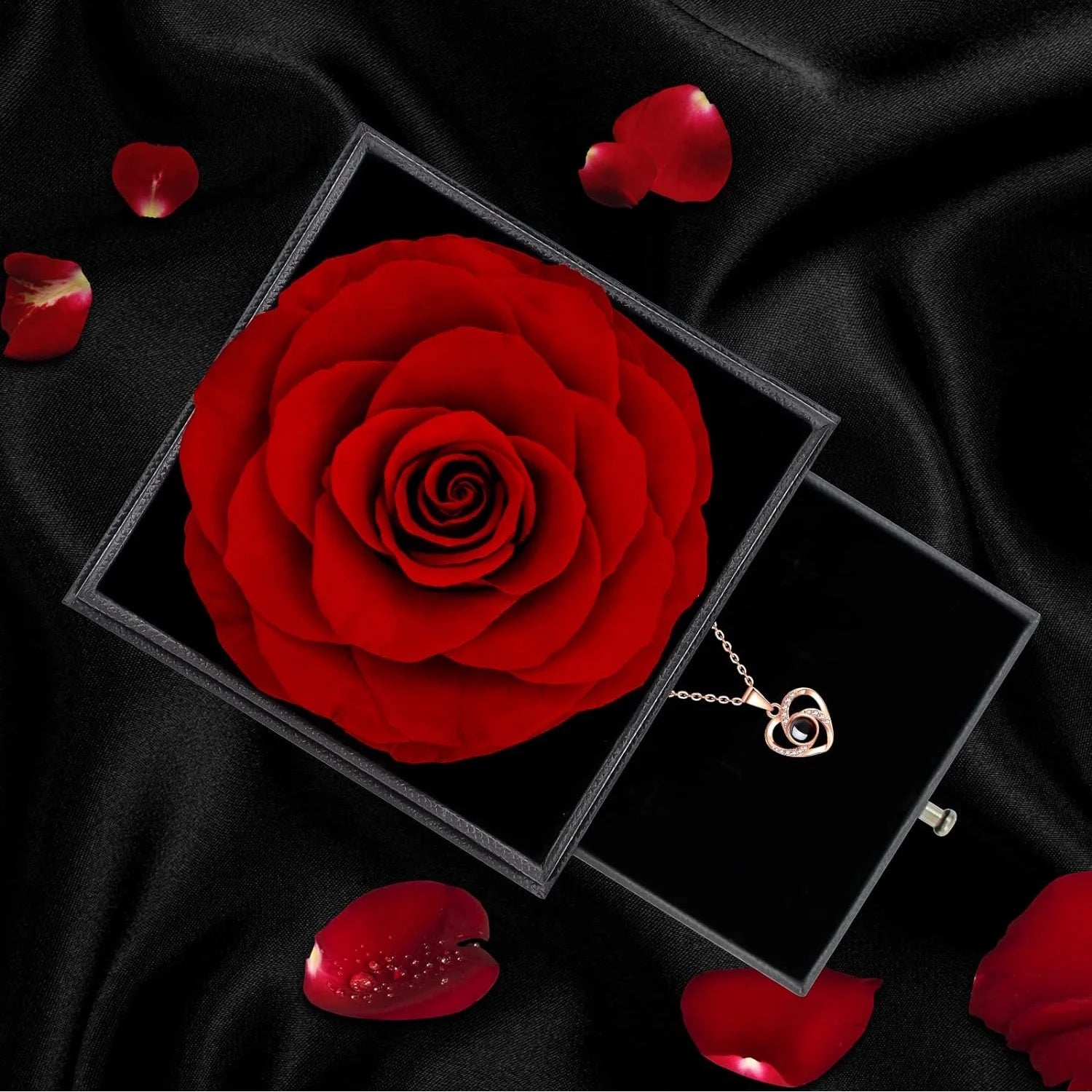 Eternal Love Red Rose Necklace – A Heartfelt I Love You Gift