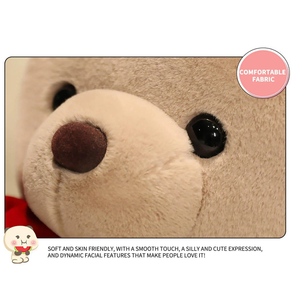 Gift 9.1" Valentines Day Stuffed Animals Teddy Bear with Rose, Large Rose Bear Valentines Day Gift Plush Toy Cartoon Cuddly Doll Birthday Party Holiday Wedding Decor Gift Stuffed Animals