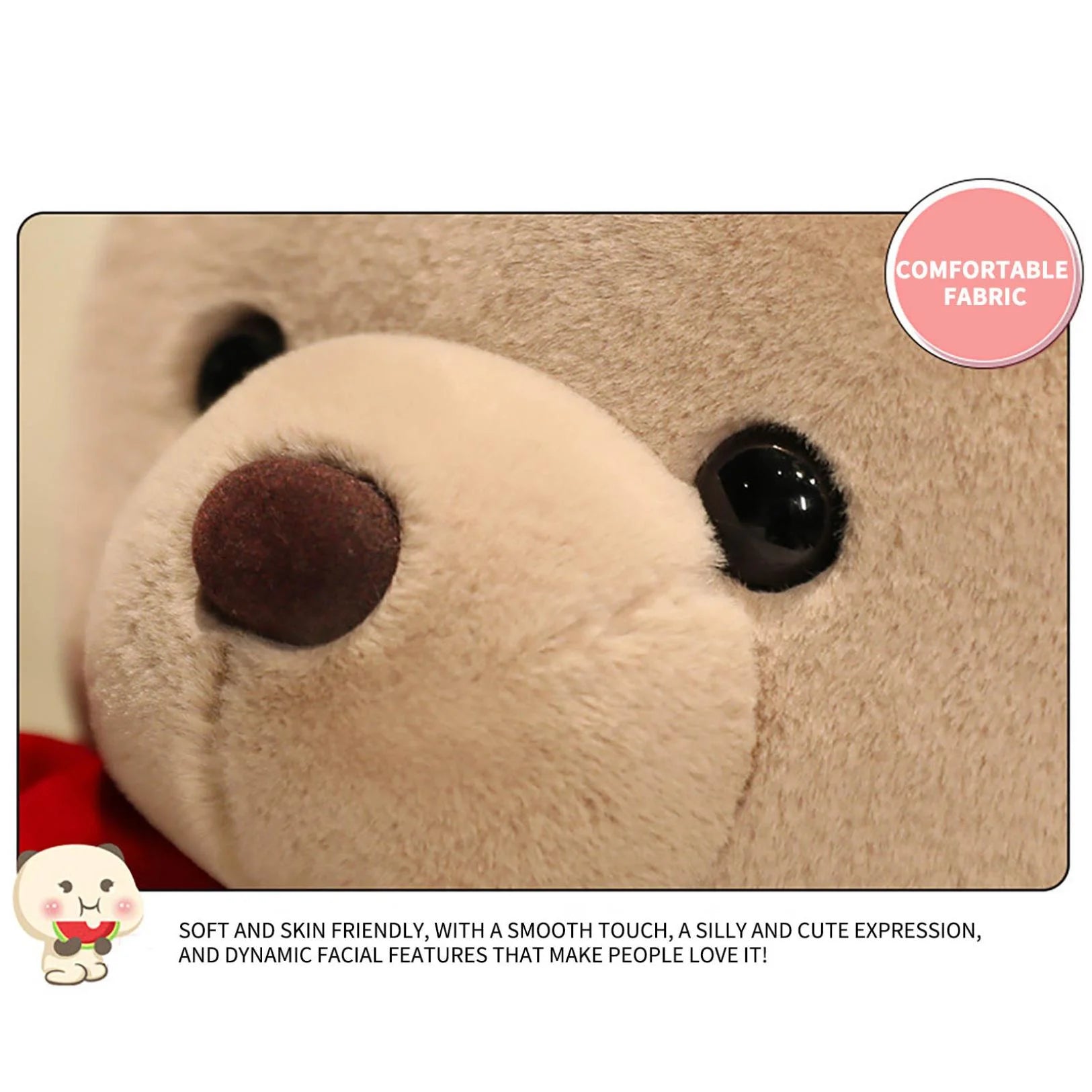 Gift 9.1" Valentines Day Stuffed Animals Teddy Bear with Rose, Large Rose Bear Valentines Day Gift Plush Toy Cartoon Cuddly Doll Birthday Party Holiday Wedding Decor Gift Stuffed Animals