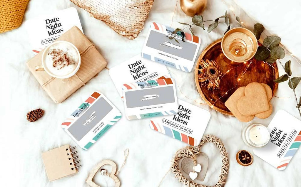 Romantic Couples Gift - Fun & Adventurous Date Night Box - Scratch off Card Game with Exciting Date Ideas for Couple: Girlfriend, Boyfriend, Newlywed, Wife or Husband.